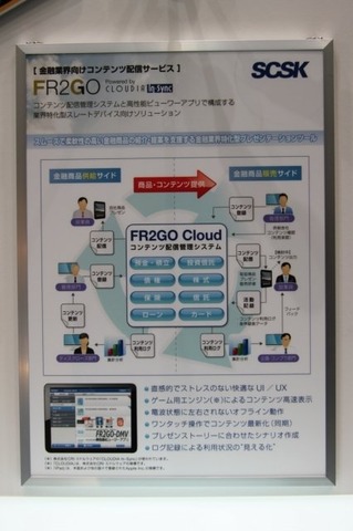 本日と明日、東京国際フォーラムにて開催されている金融国際情報技術展(FIT2011)に、SCSKとCRI・ミドルウェアは金融業界向けコンテンツ配信サービス「FR2GO」を出展しています。