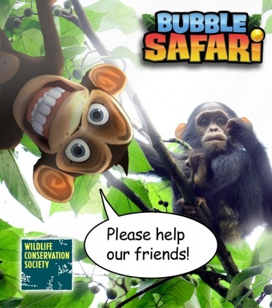 米大手ソーシャルゲームディベロッパー  ジンガ  が、同社が提供するパズルソーシャルゲーム『  Bubble Safari  』にて野生生物保全協会(  Wildlife Conservation Society  )とチャリティ・タイアップを行うと発表した。