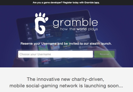ソーシャルゲームをプレイしながら社会貢献もできる”チャリティ”に焦点を当てたスマートフォン/タブレット向けのソーシャルゲームプラットフォーム「  Gramble  」が12月20日にオープンする。現在サイト上にてユーザーの事前登録受付を行っている。