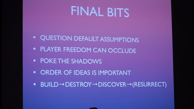 GDC二日目、「ゲームデザインの閉塞」というテーマで講演を行った、キュー・ゲームス（Q-Games）の代表取締役ディラン・カスバート氏（Dylan Cuthbert）。