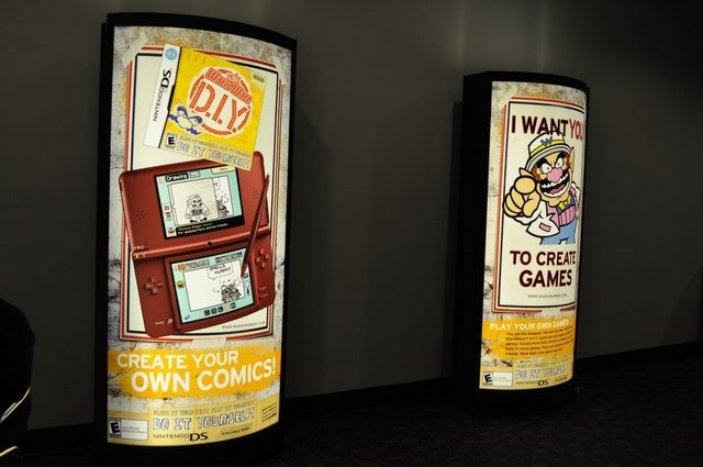 北米で3月28日に発売予定の『Warioware D.I.Y.』(メイドイン俺)。Game Developers Conference 2010の会場はワリオ様に占拠されてしまったかのようです。
