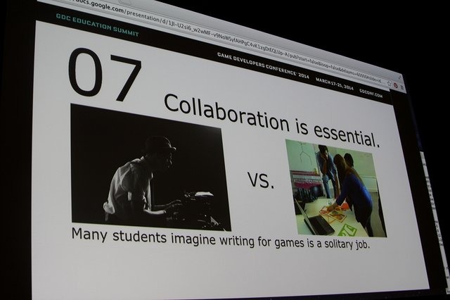ナラティブサミットが昨年から実施され、ゲームの物語についての関心が高まっているここ数年。GDC 2014初日の午前、「GDC Education Summit」ではフルセイル大学でゲームライターの教育に携わるWendy Despain氏が「Top 10 Thing To Teach About Game Writing」と題して