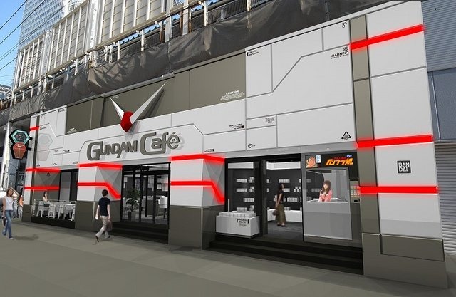 バンダイは、JR秋葉原駅電気街口前にガンダムのオフィシャルカフェ「GUNDAM Cafe」を4月24日にオープンすることを発表しました。