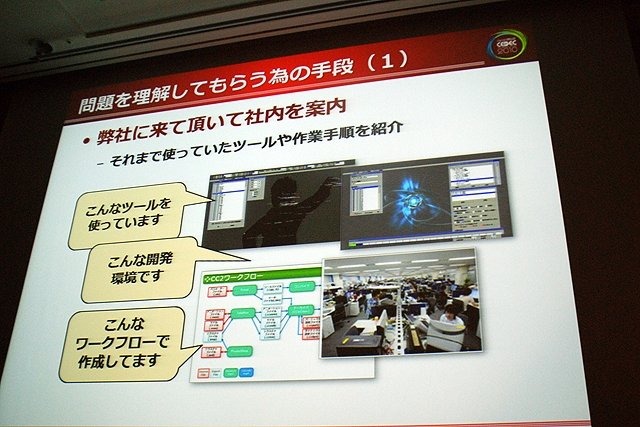 CEDEC 2010、「NUライブラリが結ぶ“絆”〜NARUTO ナルト〜 ナルティメットストーム開発秘話〜」と題したセッションが行われました。