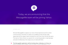 米ヤフー、メッセージングアプリの「MessageMe」を買収 画像