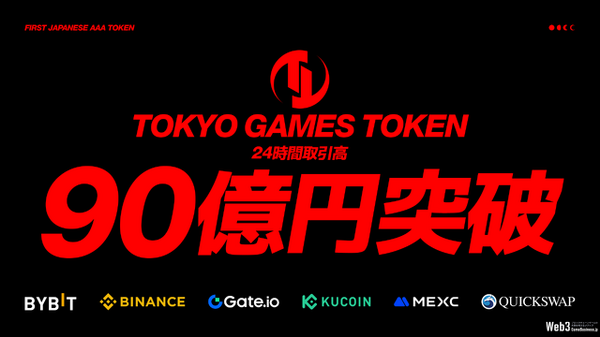 Web3ゲーム『TOKYO BEAST』のトークン「TGT」、初日取引量が90億円突破