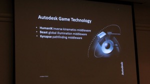【CEDEC 2011】幅広いラインナップでゲーム開発を後押しするオートデスクのミドルウェア最新情報 画像