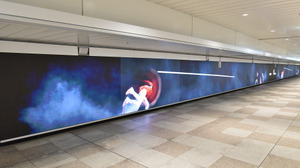新宿駅に『MLB The ShowTM 22』の大谷翔平選手が登場。超大型LEDビジョンで164km/hのストレートなどを疑似体験 画像