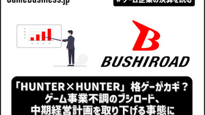 「HUNTER×HUNTER」格ゲーがカギ？ゲーム事業不調のブシロード、中期経営計画を取り下げる事態に【ゲーム企業の決算を読む】 画像