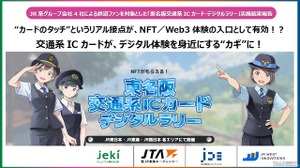 JR4社、鉄道車両の限定NFTが獲得できるデジタルラリーの結果を公開 画像