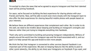 フェイスブック、Instagramを10億ドルで買収 画像