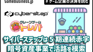 サイバーステップはオンクレ『トレバ』不振で5期連続の赤字、暗号資産事業で活路を模索【ゲーム企業の決算を読む】 画像