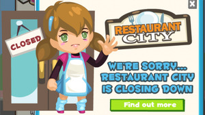 Playfish、ソーシャルゲーム『Restaurant City』のサービスを終了 画像