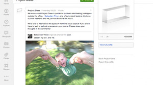 グーグル、「Google+」にてARメガネで撮影した写真を公開 画像