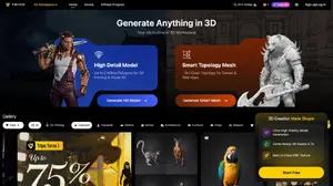 AI 3D生成のTripo AI、シリーズA+/A++で約2億ドル調達——仮想世界構築の新構想「Project Eden」も発表 画像