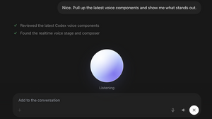 ChatGPT Voiceがデスクトップ対応、CodexやWorkも音声モードで指示が可能に―GPT-Liveで相槌も打てる自然な会話実現 画像