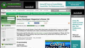 米ゲーム業界誌Gamasutra、「2012年のゲーム業界人50選」を発表　日本からも複数人が選ばれる 画像