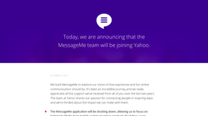 米ヤフー、メッセージングアプリの「MessageMe」を買収 画像