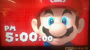 マリオキャラクターが時刻を告げる「駅デジタルサイネージネットワーク」首都圏で展開中 画像