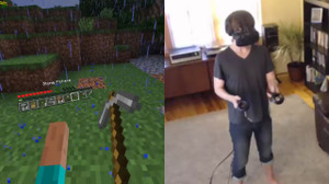 VR版『マインクラフト』プレイ映像が公開、HTC Viveで世界に没入 画像
