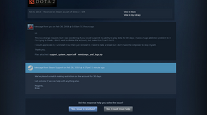 『Dota 2』中毒ゲーマーがあまりの止めたさに「アカウント停止」をValveに懇願 画像