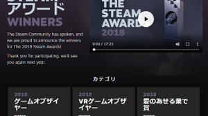 「Steamアワード 2018」各賞が発表、GoTYは『PUBG』 画像