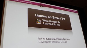 【GDC2011】グーグルが語るスマートTVにおけるゲーム 画像