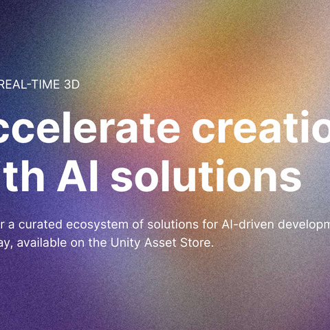 Unity、AIマーケットプレイスを新規立ち上げ―Unity公認ソリューションからサードパーティまで、ゲーム開発をサポートするツールを提供 画像