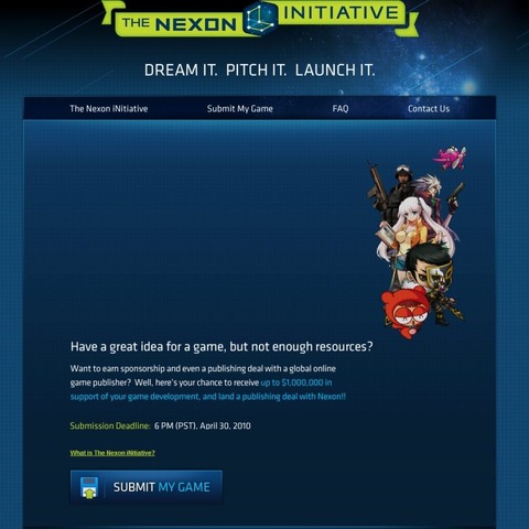 ネクソン、次世代ゲーム開発者を発掘する「NEXON iNitiative」を開始・・・総額100万ドル 画像