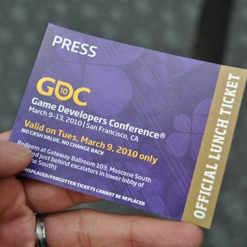 【GDC2010】ランチレポートVol.1 なんと今年はランチ有料 画像