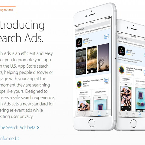 アップル、AppStoreでサブスクリプションモデルを全カテゴリに開放、検索連動型広告も提供開始 画像