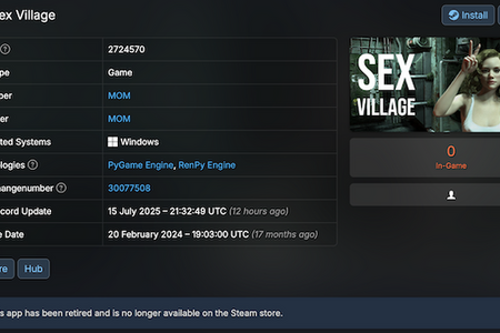 Steam「特定の成人向けコンテンツ」を早速制限。ガイドライン更新に伴いルール違反のゲーム削除 画像