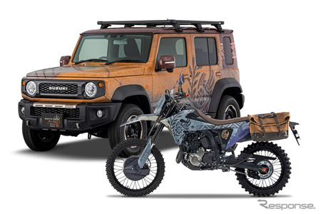 スズキは『モンスターハンター』とコラボ！『ジムニーノマド』＆『DR-Z4S』カスタムほか、計9台を出展…東京オートサロン2026 画像