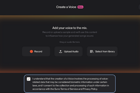俺のAIクローンと歌い比べてみた結果。Suno v5.5に自分の歌声を登録して自由に歌わせられる「Voice」登場（CloseBox） 画像