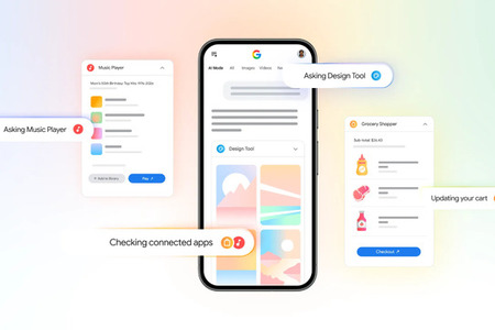 Google検索のAI ModeがYouTube Music、Canva、Instacartと連携可能に 画像