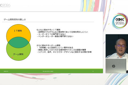 ゲーム開発でトラブルを未然に防ぐための契約の作り方。開発中の仕様変更問題や、外注先の生成AI利用など揉め事を起さないための方法を解説【CEDEC2026】 画像