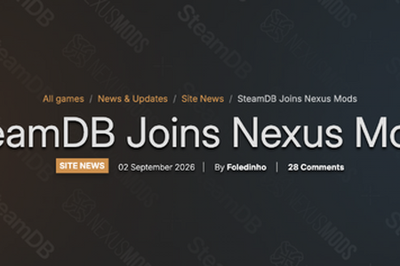 「SteamDB」をModサイト「Nexus Mods」が買収―Mod管理の改善に期待、サービスは無料のまま継続 画像