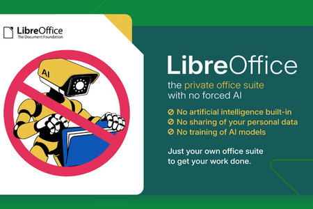 無料オフィスアプリLibreOffice「no AI」で特色打ち出す。文書を無断でクラウドに送らないなど安全性アピール 画像