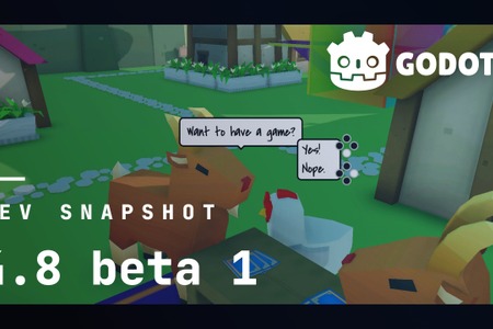 「Godot 4.8」ベータ1リリース―VRAM使用量削減やエディタ刷新など主要な改良点の総覧を公開 画像