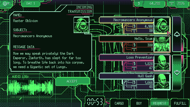 宇宙臓器売買ストラテジー『Space Warlord Organ Trading Simulator』―他のシミュレーションゲームを楽しめないような人に遊んでもらいたい【開発者インタビュー】