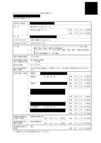 「名越スタジオ」がネットイース日本支社と同一住所に設立―セガ退社の名越稔洋氏が取締役か