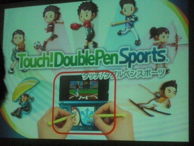 『タッチ！ダブルペンスポーツ』はニンテンドー3DSで2つのタッチペンを使って遊ぶという奇抜な発想のゲームです。それを開発したインディーズゼロは任天堂電通ゲームセミナー出身の鈴井匡伸氏が率いるデベロッパーで、ゲームのパッケージ手法には定評があります。テレビ