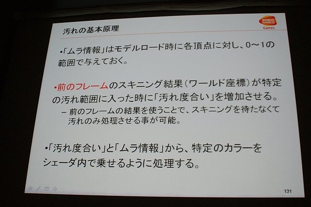 CEDEC初日の6日は、「2体から4体！？ 〜鉄拳タッグトーナメント2における描画システムと負荷削減について〜 」と題して、バンダイナムコゲームスの堂前嘉樹氏による『鉄拳 タッグトーナメント2』のプログラムセッションが行われました。