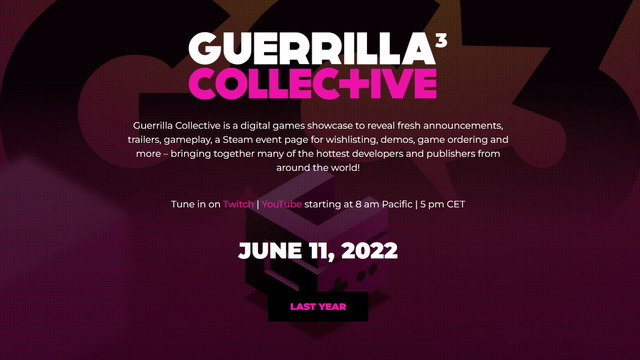 デジタルゲームフェス「Guerrilla Collective」6月12日0時から開催―直後には「Wholesome Games」も