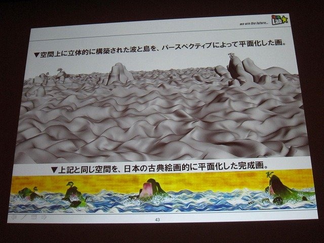 「クロスボーダー」をメインテーマに掲げた今年のCEDEC。3日目の基調講演をつとめたのは、「ウルトラテクノロジスト集団」を自称するチームラボ代表・猪子寿之氏です。猪子氏は「情報化社会、インターネット、デジタルアート、日本文化」と題した講演で、独自の視点によ