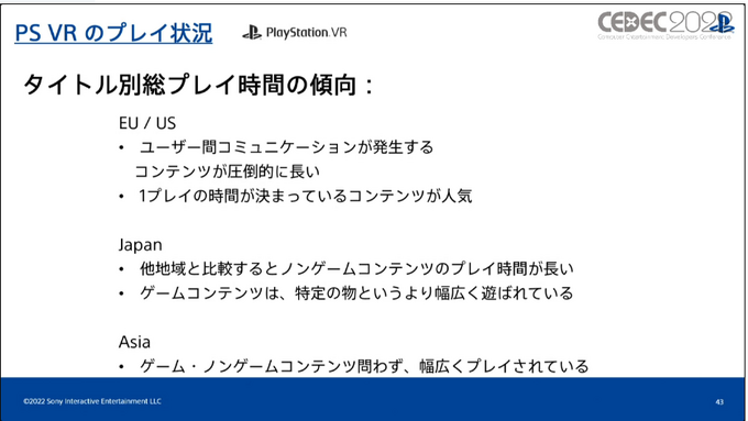 いまPlayStationは、一体どんなふうに遊ばれているのか？ SIEが世界のユーザーの行動履歴を検証し、世界でのゲーム開発に向けた知見を共有【CEDEC2022】