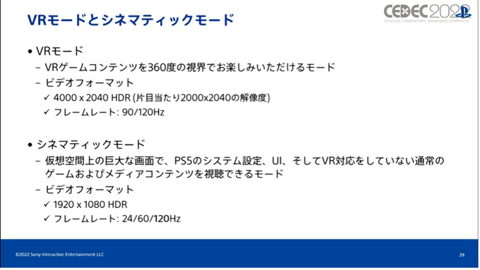 PlayStation VR2が目指す、新たな没入体験とは―SIEがスペックや開発環境などを紹介【CEDEC 2022】