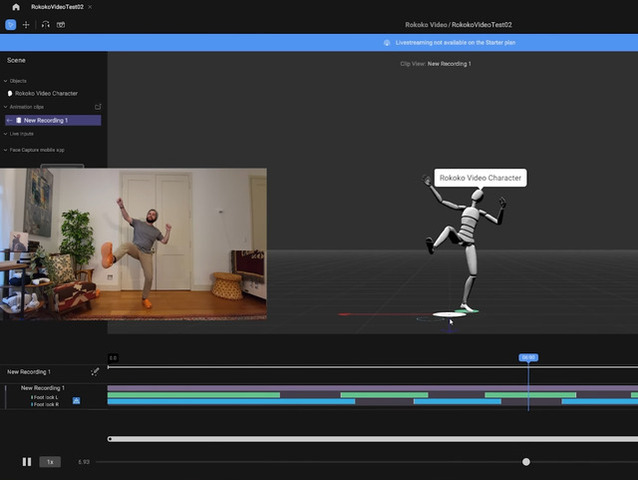 エントリー向け無料AIモーションキャプチャツール「Rokoko Video」が公開―動画から手軽にアニメーションを生成