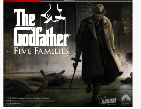 米カリフォルニア州に拠点を置くソーシャルゲームディベロッパーの  Kabam  が、Google＋にて映画「ゴッドファーザー」三部作をモチーフにしたソーシャルゲーム「  The Godfather: Five Families  」の提供を開始した。