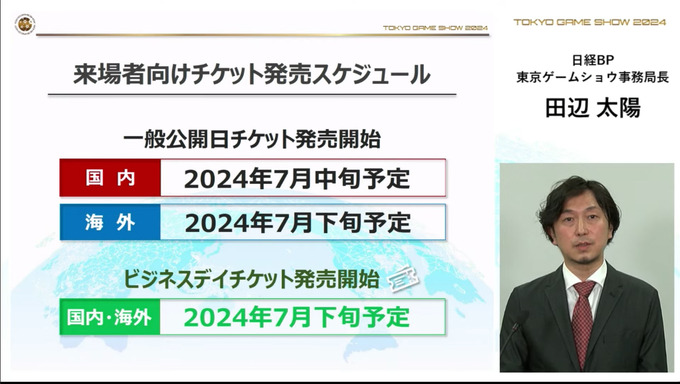 「東京ゲームショウ2024」出展社受付を開始―グローバル化の推進、展示スペースの見直しなど発表【TGS2024】